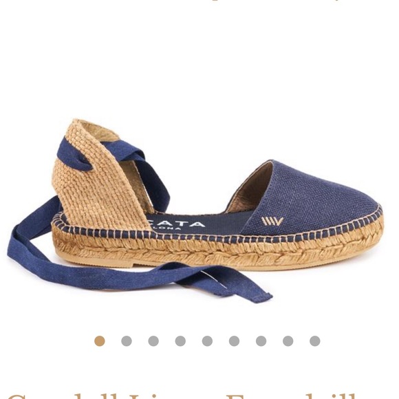 🌈❤️🍀CLOSET CLOSING VISCATA NAVY espadrille 6.5/7 - Picture 1 of 3